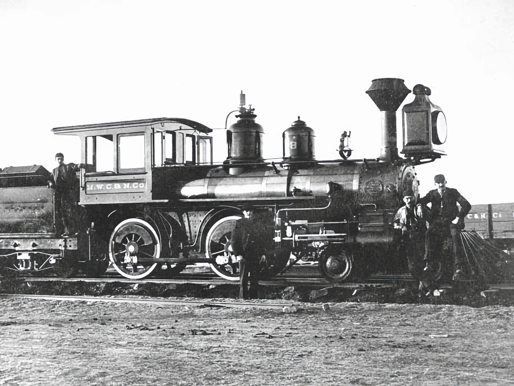 A picture of train in 1887
